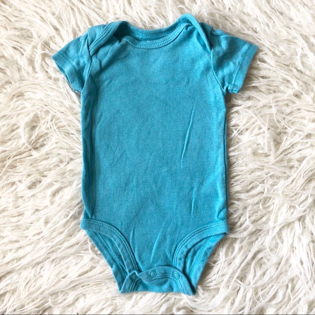 Light Blue Solid Onesie
